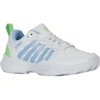 K-Swiss Damen Court Express 2 Tennis Shoe, WHT/Dutch Canal/Green, 40 EU