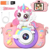 Gontence Kinderkamera, Digitalkamera Kinder, 2.0" Bildschirm Kinder Kamera SD Karte 32GB, 1080p HD Videos, Spielzeug Kinderspielzeug für 3-12 Jahre Jungen und Mädchen Weihnachten Spielzeug