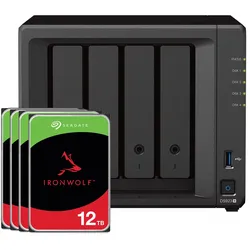 Synology DS923+ 48TB Seagate IronWolf NAS-Bundle NAS inkl. 4x 12TB Seagate IronWolf 3,5 Zoll SATA Festplatte