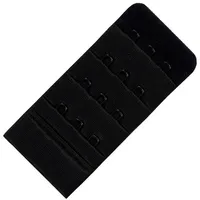 Miss Perfect BH-Verlängerung 50500-73, Bra Back Extender – BH-Verlängerung für perfekte Passform schwarz 3 Haken (4.5 cm breit)