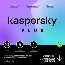 Kaspersky Plus | 5 Geräte | 1 Jahr | Spanien | Nachfolger von Kaspersky Internet Security