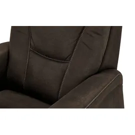 Hukla Fernsehsessel Manuel Mikrofaser 78 x 108 x 90 cm Braun elektrisch