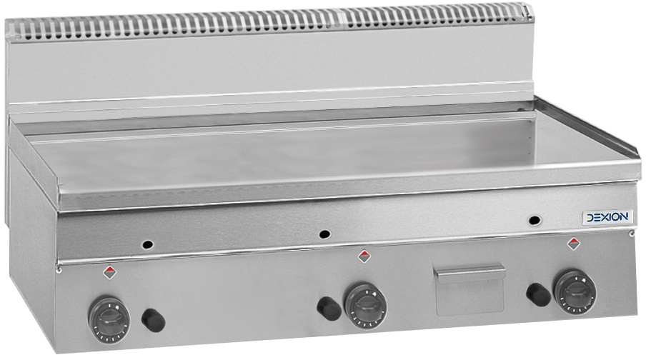 Gas-Grillplatte Dexion Serie 66 - 100/60 glatt, verchromt Tischgerät
