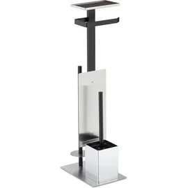 Relaxdays WC-Bürstengarnitur Relaxdays Schwarz/Silber
