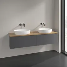 Villeroy & Boch Waschtischunterschrank 160 x 36 x 50 cm Eiche/Honey Oak/Anthracite Matt