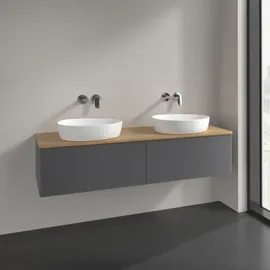 Villeroy & Boch Waschtischunterschrank 160 x 36 x 50 cm Eiche/Honey Oak/Anthracite Matt