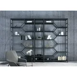 Metall Regal Trennwand Designer Luxus Regale Loft Stil Schrank 3tlg. Set Neu