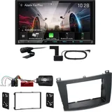 Kenwood DMX8021DABS Android Auto CarPlay Bluetooth Einbauset für Mazda 3 BL