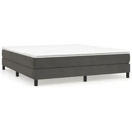 vidaXL Boxspringbettgestell Dunkelgrau 180x200 cm Samt