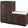[en.casa] Løten 120 x 97 x 36 cm mit Sitzbank Wenge