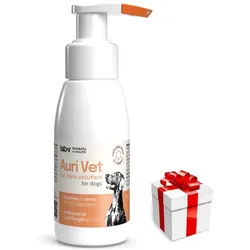 Auri Vet – Ohrpflegepräparat für Hunde 75 ml + Überraschung für den Hund