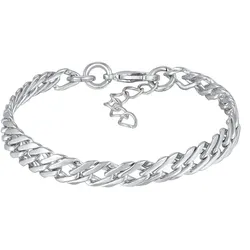 Elli Panzerkette Gliederarmband Farbe Gold für Damen silberfarben 