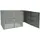 MCW 1er WPC-Mülltonnenverkleidung Erweiterung MCW-J28, Mülltonnenbox, Metall Holzoptik ~ grau