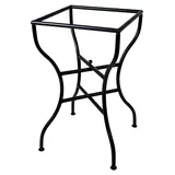 Marrakesch Orient & Mediterran Interior Mosaiktisch Gestell 50cm eckig - Schwarz