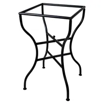Marrakesch Orient & Mediterran Interior Mosaiktisch Gestell 50cm eckig - Schwarz