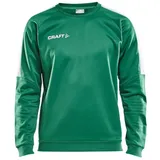 Craft Herren Pullover Progress R-Neck Sweater M 1906980-651900 XXXL - TEAM GREEN/WHITE - XXXL