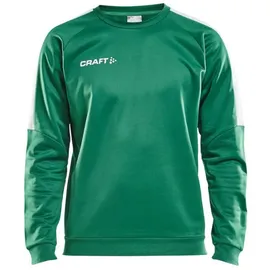 Craft Herren Pullover Progress R-Neck Sweater M 1906980-651900 XXXL - TEAM GREEN/WHITE - XXXL