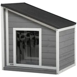 PawHut Hundehütte Tannenholz