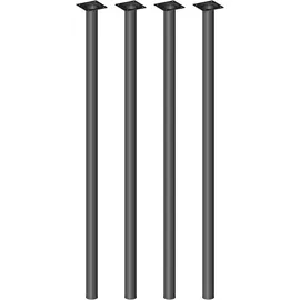 diy elements Element System Möbelfüße 4er-Set BURGUND Tischbeine Tischgestell Ø30 schwarz