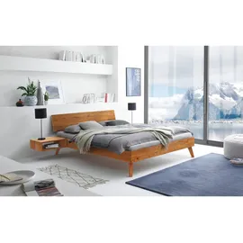 Hasena Massivholzbett Ancona 180 x 200 cm Holz Braun Wildeiche