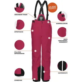 KILLTEC Mädchen Skihose KSW 77 GRLS SKI PNTS, dunkel himbeere 176