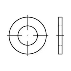 Industrial Quality Supplies ISO 7089 Flache Scheiben 31 x 56 x 4 100 Stück