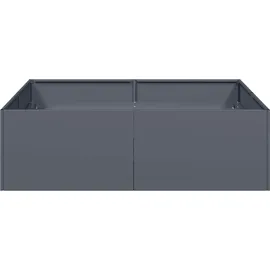 vidaXL Pflanzkübel 100 x 100 x 30 cm Anthrazit
