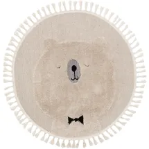 Lytte Kinderteppich Momo Cream ø 120 cm - Teppich für Kinderzimmer