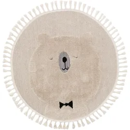 Lytte Kinderteppich Momo Cream ø 120 cm - Teppich für Kinderzimmer