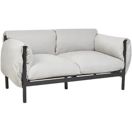 Beliani Lounge Set 3-teilig grau/schwarz