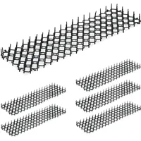 Relaxdays 24x Dornengitter, schwarz