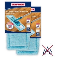 Leifheit 2er Set Wischbezug CLEAN TWIST M Ergo static plus, für alle Bodenarten 1 St