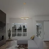 V-Tac Designer-Deckenleuchte - IP20 - Bürstengold - 45W- 5500 Lumen - 3000K