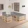 vidaXL Garten-Lounge-Set 8-tlg. grau