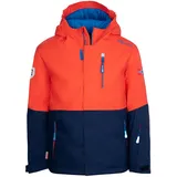 Trollkids Hallingdal Jacke - Flame Orange / Navy - 104 cm