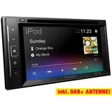 PIONEER 2-DIN AVH-A240DAB Auto Radioset für AUDI TT 8J (Bose) - 2006-2014