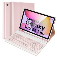 Schutzhülle mit Tastatur für Samsung Galaxy Tab A7 10.4 2020 Zoll (SM-T500/T505/T507), italienisches Layout, abnehmbare Tastatur für Samsung Galaxy Tab A7, abnehmbare Tastatur und Hülle, Rosa