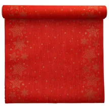 Papstar Tischläufer "Christmas Shine" 40,0 x 300 cm Rot