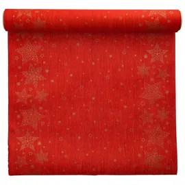 Papstar Tischläufer "Christmas Shine" 40,0 x 300 cm Rot