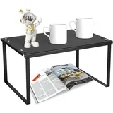 Zaxiva Küchenregal aus Metall, Stapelbares Gewürzregal für Küche und Bad, vielseitiger Organizer für Gewürze, Make-up und Küchenutensilien, ideal als Küchenschrank Organizer und Gewürzständer