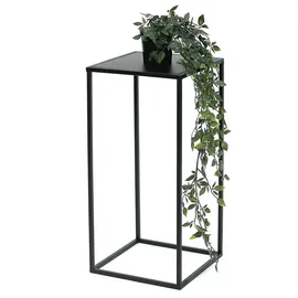 DanDiBo Ambiente DanDiBo Blumenhocker Metall Schwarz Eckig 50 cm Blumenständer Beistelltisch 96312 S Blumensäule Modern Pflanzenständer Pflanzenhocker