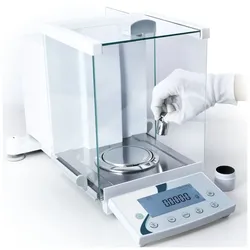 Hochpräzise HA-Analysenwaage mit erweiterbarem Display und 210 g Kapazität für chemische und pharmazeutische Labore.