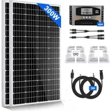 300W Wohnmobil Set Solarpanel Solarmodul 2X150W 12V Monokristallin Mit Montage PV Halterung für RV Camping Haus