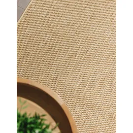 benuta Outdoorläufer, Beige, Kunststoff, Rechteckig, 80x250 cm wasserabweisend, Teppiche & Böden, Teppiche, Outdoorteppiche