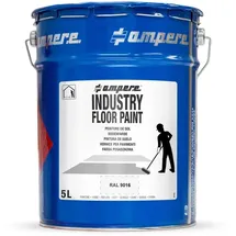a.m.p.e.r.e Bodenmarkierungsfarbe Traffic Industry Floor Paint Weiß 5 l