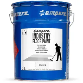 a.m.p.e.r.e Bodenmarkierungsfarbe Traffic Industry Floor Paint Weiß 5 l