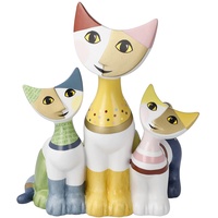 Goebel Katzenfamilie Famiglia Felice von der Künstlerin Rosina Wachtmeister aus Biskuit-Porzellan, 31-373-01-1