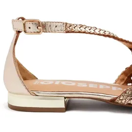 Gioseppo Leskovic Ballerinas aus Leder, Blau, mit Schnürung für Damen, Platinfarben, 37 EU