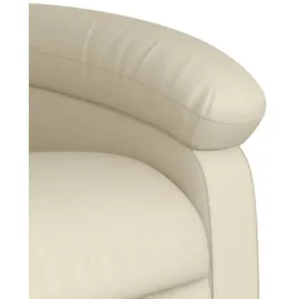 vidaXL Relaxsessel mit Aufstehhilfe Kunstleder 92 x 99,5 x 0 cm Creme