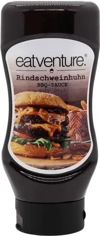 Eatventure BBQ Sauce, Rindschweinhuhn 315ml